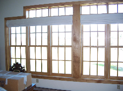 Bedroom wall of windows Bedroom wall of windows